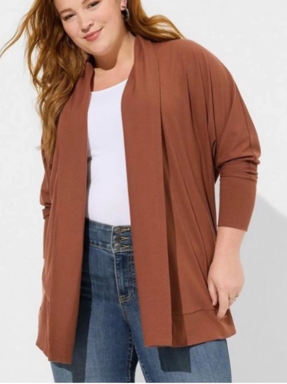 Torrid Super Soft Rib Dolman Sleeve Cardigan 1/2 40741032